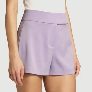 Alice + Olivia NWT Mara Tab-Waist Shorts in Solstice Size 6 NEW Lavender